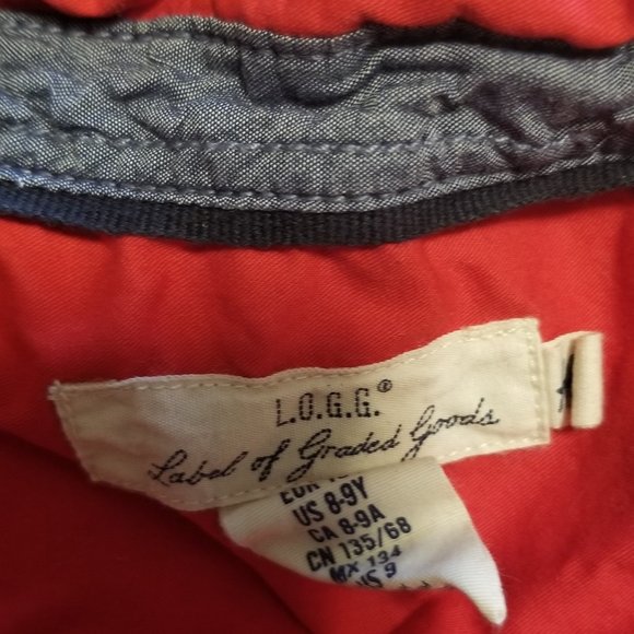 (NWOT) LOGG Label of Graded Goods Boys 100% Cotton Long Sleeve Button Down Shirt - Picture 7 of 9